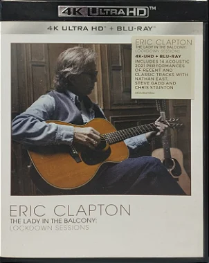 Blu-ray + 4k Ultra HD - Eric Clapton – The Lady In The Balcony: Lockdown Sessions - Importado (União Europeia) - Novo