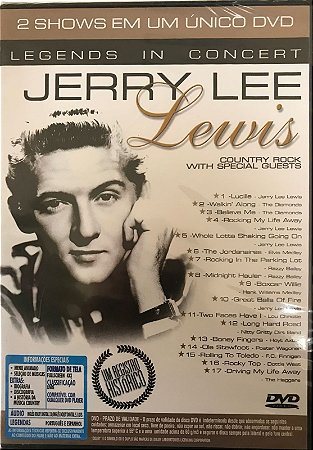 DVD - Jerry Lee Lewis / Tammy Wynette (2 shows em um único DVD)  LACRADO