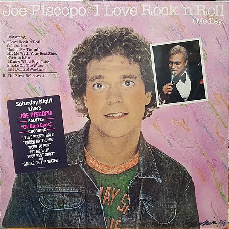 LP- Joe Piscopo – I Love Rock 'N Roll (Medley) (LACRADO) - IMP.