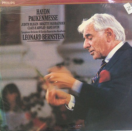 LP - Haydn Paukenmesse / Leonard Bernstein ( Lacrado )