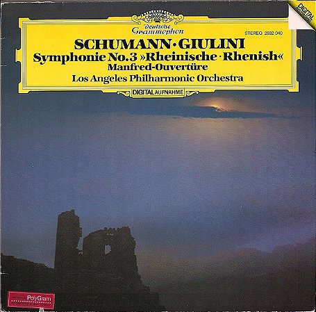PL - Schumann, Giulini, Los Angeles Philharmonic Orchestra – Symphonie No. 3 »Rheinische« / Manfred-Ouvertüre