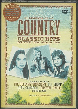 DVD - Legends Of Country - Classic Hits Of The '50s, '60s & '70s (Vários Artistas)