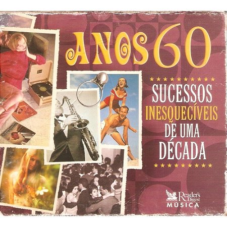 CD BOX - ANOS 60 - SUCESSOS INESQUECÍVEIS DE UMA DÉCADA. (5 CDS)