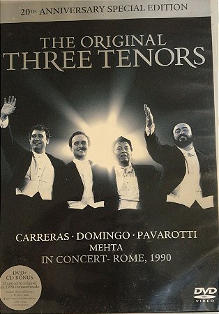 DVD + CD - The Original Three Tenors – The Original Three Tenors In Concert-Rome 1990 (20th Anniversary Special Edition)
