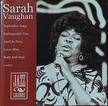 CD - Sarah Vaughan – Jazz Legends: Sarah Vaughan