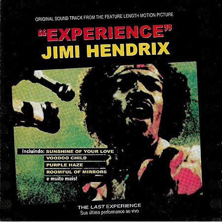 CD - Jimi Hendrix – Original Sound Track From The Feature Length Motion Picture "Experience"