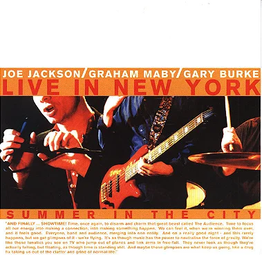 CD - Joe Jackson – Summer In The City - Live In New York