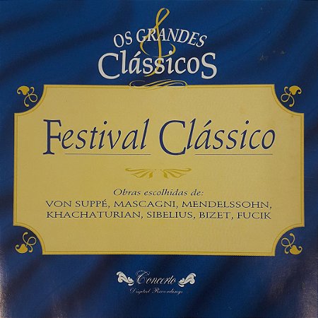 CD - Festival Clássico (Coleção Os Grandes Clássicos) (Vários Artistas)