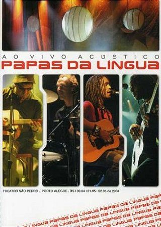 DVD - PAPAS DA LINGUA -  AO VIVO ACUSTICO