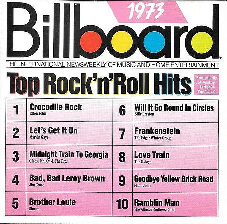 CD - Billboard Top Rock 'N' Roll Hits 1973 - IMP (Vários Artistas)