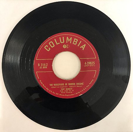 compacto  - Tony Bennett - I Wanna be loved / The Boulevard of Broken Dreams (Importado U.S.A)