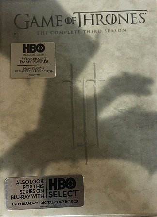 DVD BOX - Game of Thrones: The Complete Third Season (NOVO LACRADO ) (5 dvds)