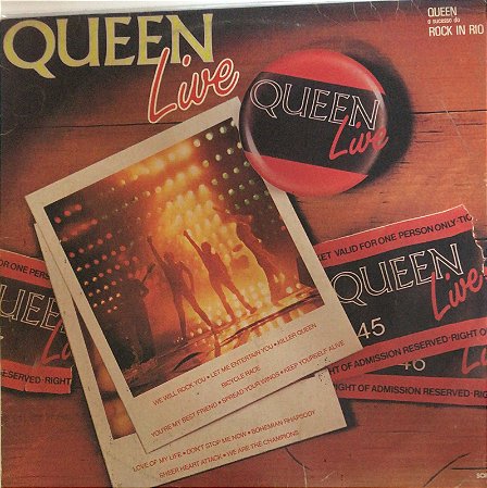 LP - Queen – Live - 1985