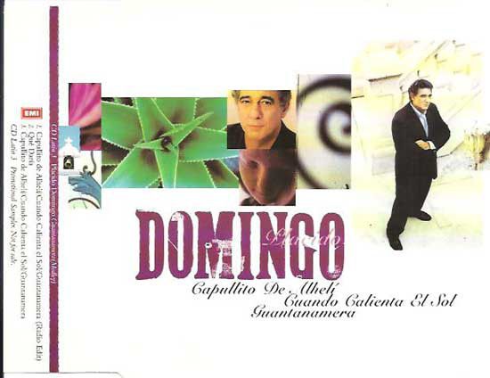 CD - Plácido Domingo - Capullito de Alhelí - Cuando Calienta e Sol - Guantanamera ( cd single) - IMP