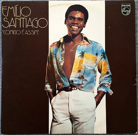 LP - Emílio Santiago – Comigo É Assim ( C/ encarte )