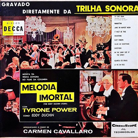 LP - Carmen Cavallaro – Melodia Imortal (The Eddy Duchin Story)