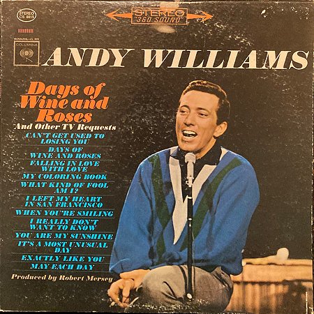 LP - Andy Williams – Days Of Wine And Roses ( IMP - USA )
