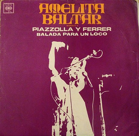 LP - Amelita Baltar – Interpreta A: Piazzolla - Ferrer ( IMP - ARGENTINA )