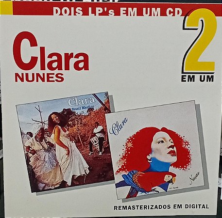CD - Clara Nunes – 2 Em Um - Brasil Mestiço / Nação