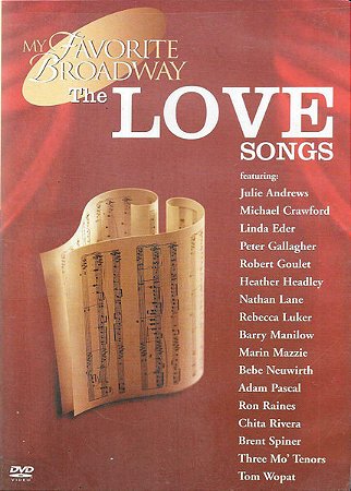 DVD - My Favorite Broadway: The Love Songs ( Digipak ) - Vários Artistas