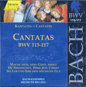 CD - Cantatas BWV 115 116 117 ( Vários Artistas ) ( IMP - GERNAMY )