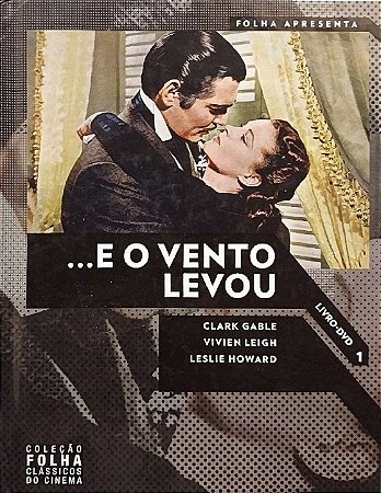 DVD Livro - ...E o vento levou (Coleção Folha Clássicos do Cinema #1) (3 DVDs)