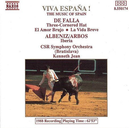 CD - De Falla, Albeniz / Arbos ‎– The Music Of Spain: Viva España!