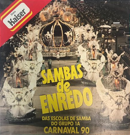 LP - Sambas de Enredo das Escolas de Samba do Grupo 1A - Carnaval 90 (Vários Artistas)