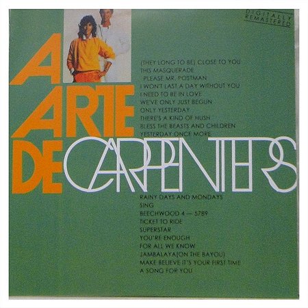 CD - Carpenters ‎– A Arte De Carpenters