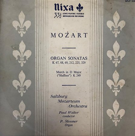 LP - Mozart - Paul Walter, P. Messner ‎– Mozart: Organ Sonatas