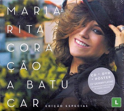 CD + DVD - Maria Rita ‎– Coração A Batucar (Digipack) (CD + DVD) - Lacrado