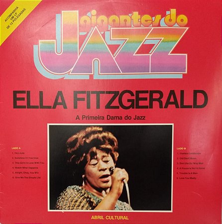 LP - Ella Fitzgerald ‎– A Primeira Dama Do Jazz