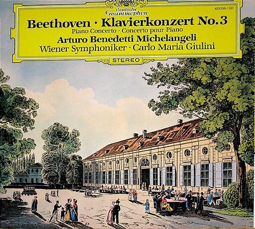 LP - Beethoven - Klavierkonzert No.3 - Piano Concerto . Concerto pour Piano - Arturo Benedetti Michelangeli, Wiener Symphoniker . Carlo Maria Giulini