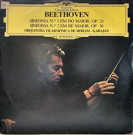 LP - Beethoven - Herbert von Karajan · Berlin Philharmonic ‎– Sinfonias 1 & 2