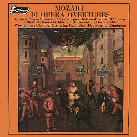 LP - Mozart, Württemberg Chamber Orchestra, Heilbronn, Jörg Faerber ‎– 10 Opera Overtures