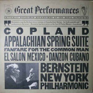 LP - Copland ‎– Appalachian Spring Suite / Fanfare For The Common Man / l Salón México / Danzón Cubano