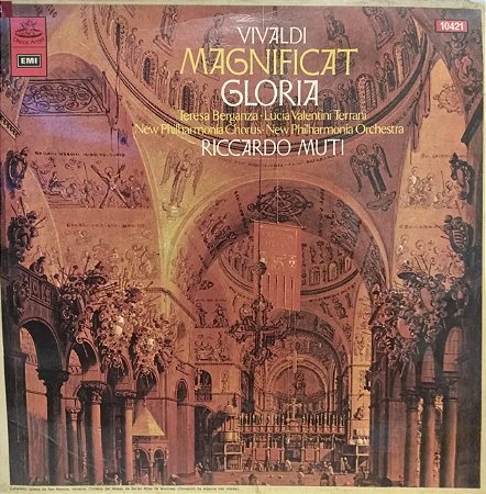 LP - Vivaldi, Riccardo Muti, Teresa Berganza, Lucia Valentini Terrani, New Philharmonia Chorus, New Philharmonia Orchestra ‎– Magnificat - Gloria