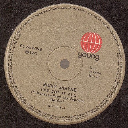 Compacto - Ricky Shayne ‎– Mamy Blue