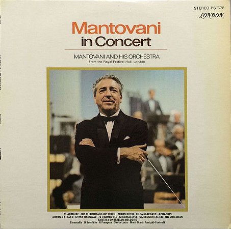 LP - Mantovani ‎and His Orchestra – In Concert
