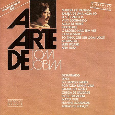 CD - Tom Jobim ‎– A Arte De Tom Jobim (Lateral impressa em preto e branco !)