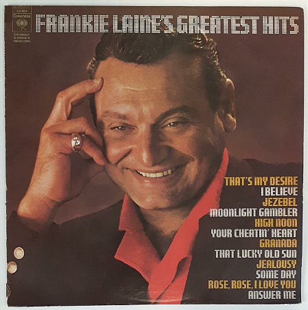 LP - Frankie Laine – Frankie Laine's Greatest Hits - Imporado (US)