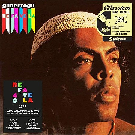 LP - Gilberto Gil ‎– Refavela (Novo -Lacrado) Polysom