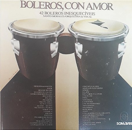 CD - Santo Morales, Orquestra e Vocal - Boleros con amor (42 boleros inesquecíveis)
