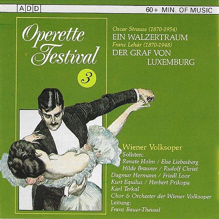 CD - Operette Festival 3. Ein Walzertraum / Der Graf Von Luxemburg (Vários Artistas)