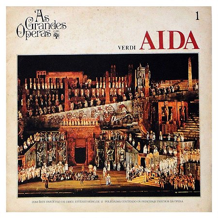 Lp - As Grandes Óperas - Verdi Aida ( Volume 1 )