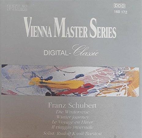CD - Vienna Master Series - Rudolf Knoll, Ernst Gröschel ‎– Franz Schubert - Die Winterreise - Importado (Germany)