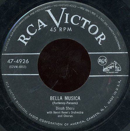 COMPACTO - Dinah Shore - Bella Musica / Blues In Advance (EUA)