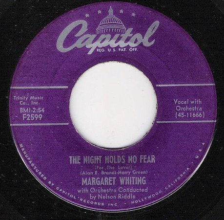 COMPACTO - Margaret Whiting - I Just Love You / The Night Holds No Fear (EUA)