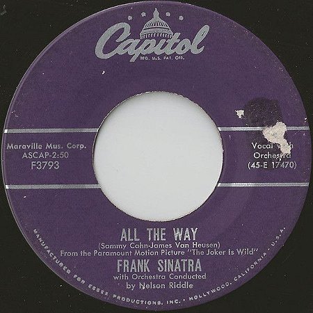 COMPACTO - Frank Sinatra - All The Way / Chicago (EUA)