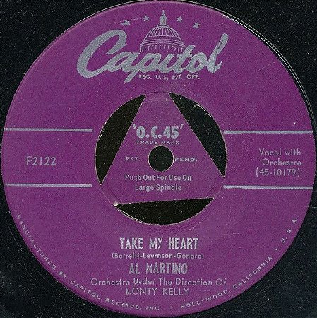 COMPACTO - Al Martino – Take My Heart  / I Never Cared